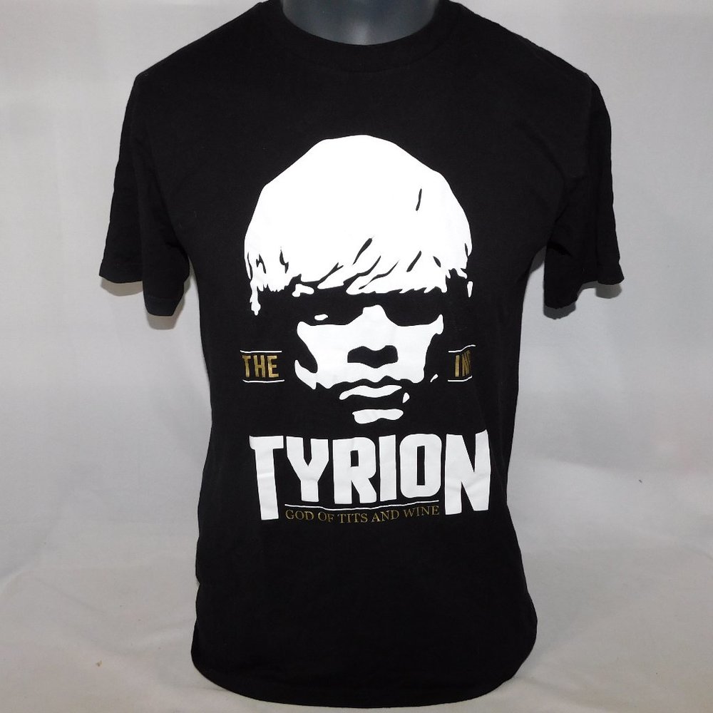 Game of Thornes TYRION the Imp Black White Graphic T Shirt Mens M